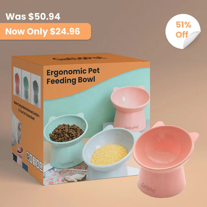 Gattopet™ Ergonomic Pet Feeding Bowl