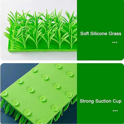 Edible Grade Green Grass Silicone Slow Food Mat