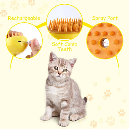 Rechargeable Steam Pet Brush