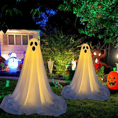 Adjustable Halloween Spooky Decoration with String Lights