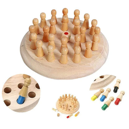 Wooden Memory Match Stick Chess