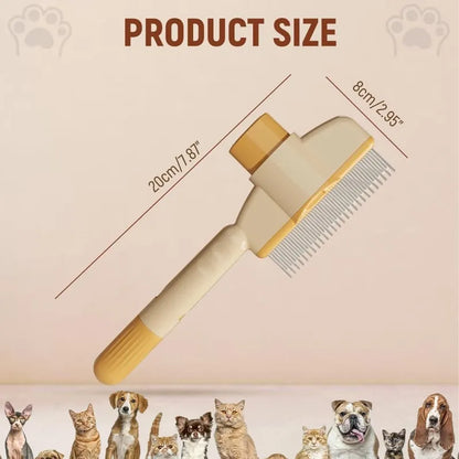 Pet Flea Comb with Release Button