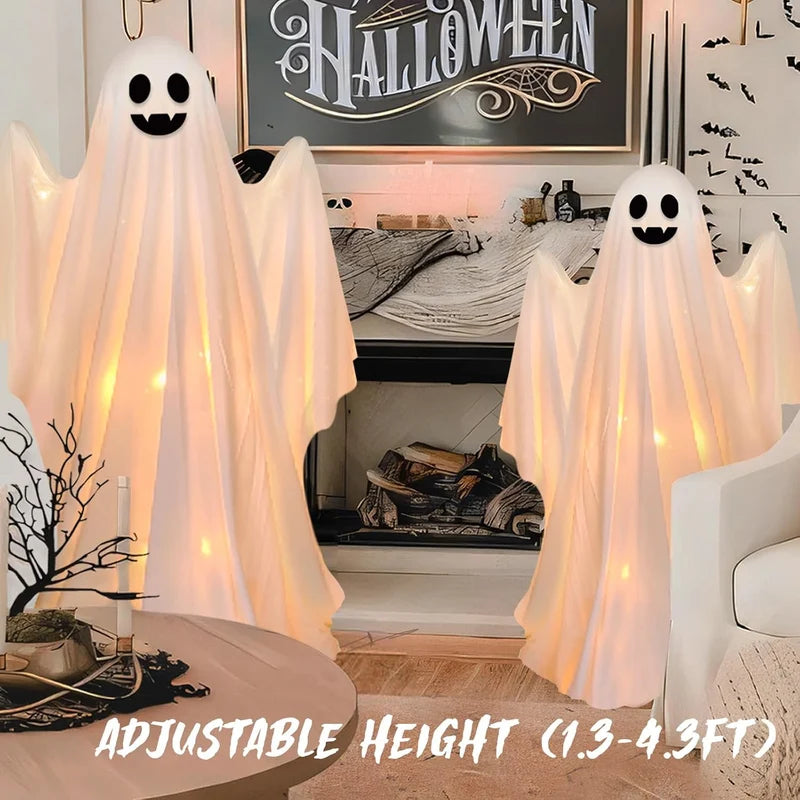 Adjustable Halloween Spooky Decoration with String Lights